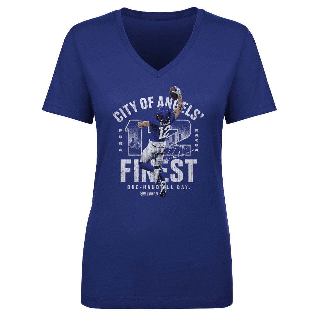 Puka Nacua Women's V-Neck T-Shirt | 500 LEVEL