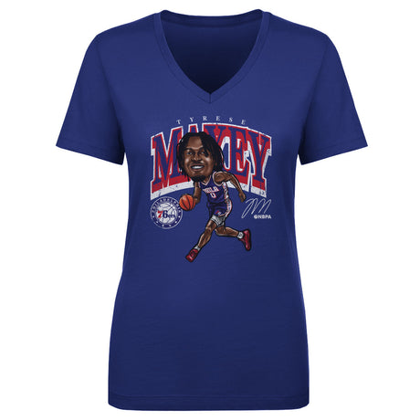 Tyrese Maxey Women's V-Neck T-Shirt | 500 LEVEL