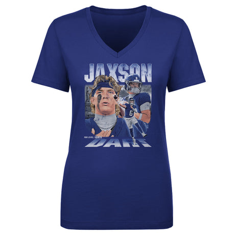 Jaxson Dart Women's V-Neck T-Shirt | 500 LEVEL