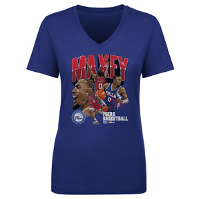 Tyrese Maxey Women's V-Neck T-Shirt | 500 LEVEL