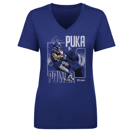 Puka Nacua Women's V-Neck T-Shirt | 500 LEVEL