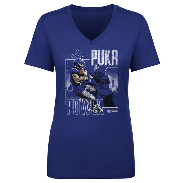 Puka Nacua Women's V-Neck T-Shirt | 500 LEVEL