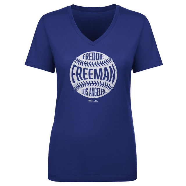 Freddie Freeman Women's V-Neck T-Shirt | 500 LEVEL
