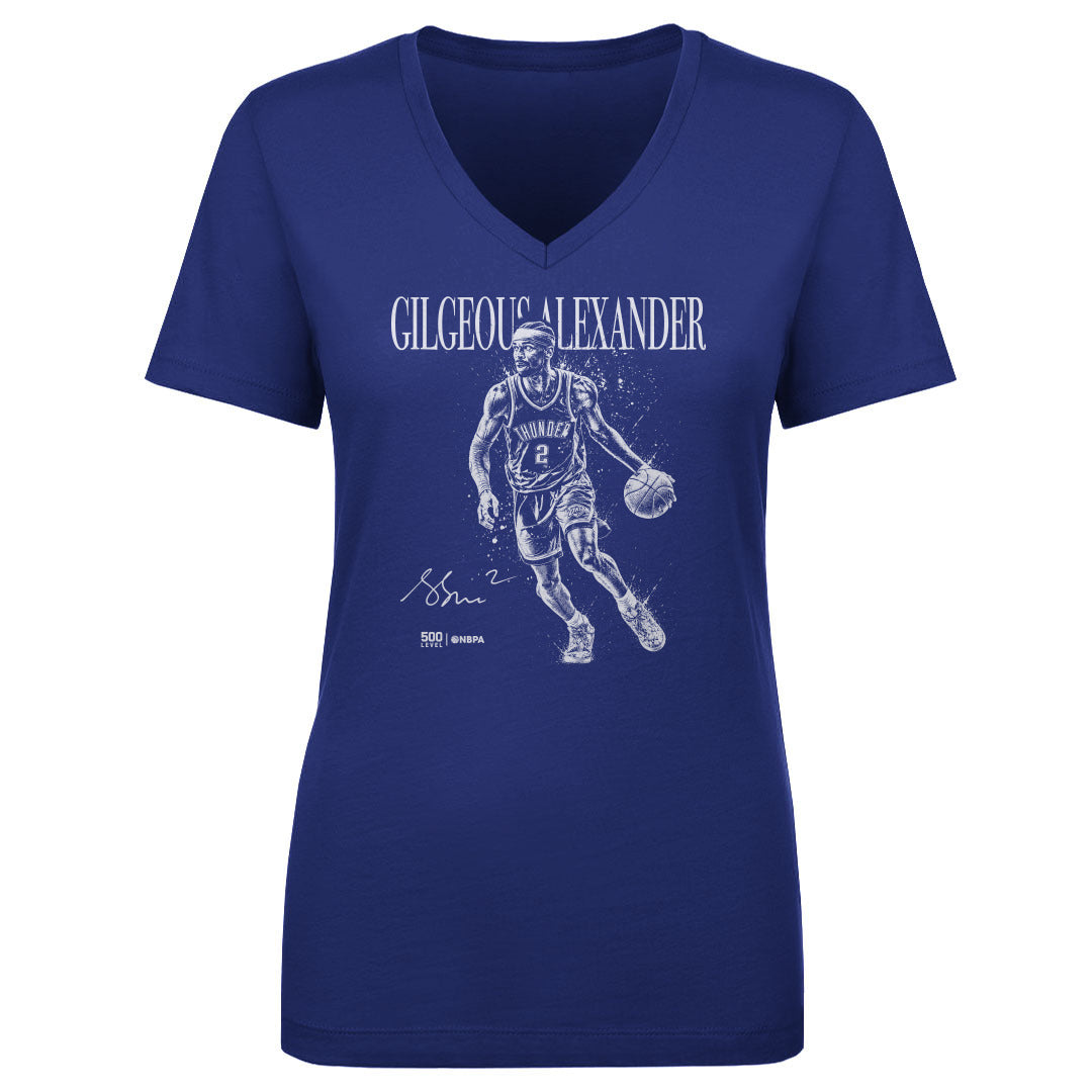 Shai Gilgeous-Alexander Women's V-Neck T-Shirt | 500 LEVEL