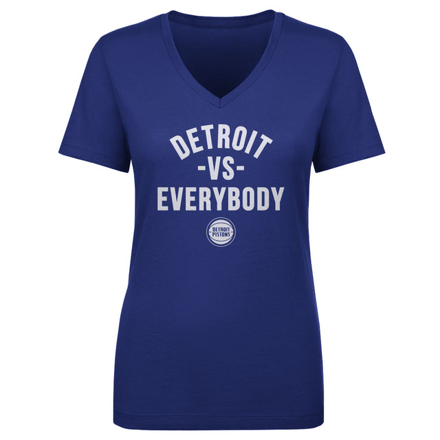 Detroit Pistons Women's V-Neck T-Shirt | 500 LEVEL