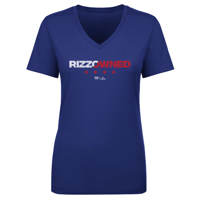 Anthony Rizzo Women's V-Neck T-Shirt | 500 LEVEL