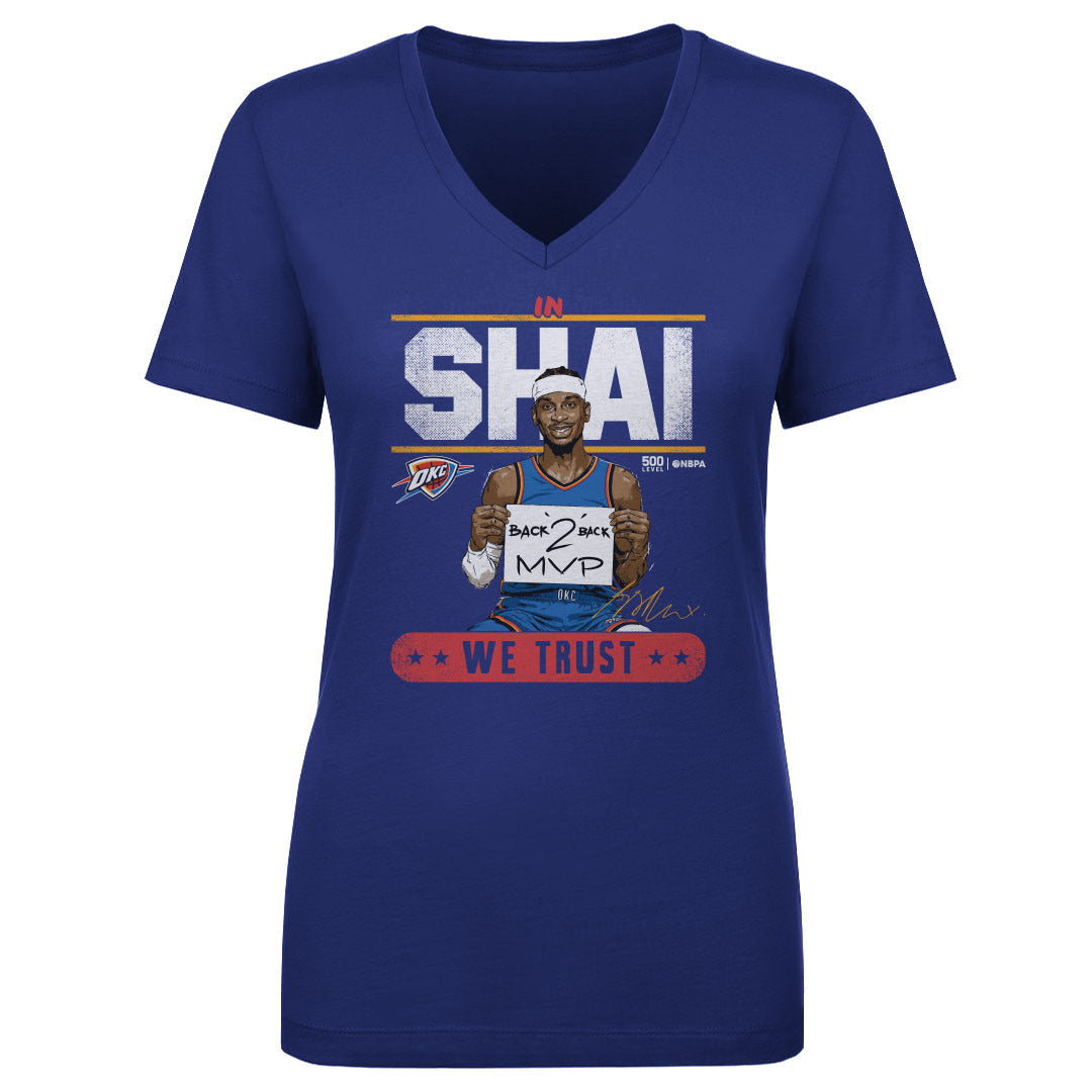 Shai Gilgeous-Alexander Women's V-Neck T-Shirt | 500 LEVEL