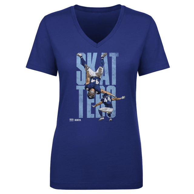 Cam Skattebo Women's V-Neck T-Shirt | 500 LEVEL