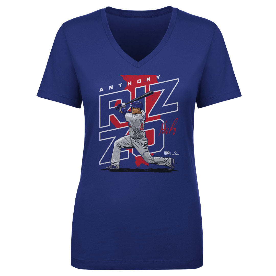 Anthony Rizzo Women's V-Neck T-Shirt | 500 LEVEL