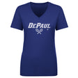 DePaul Blue Demons Women's V-Neck T-Shirt | 500 LEVEL