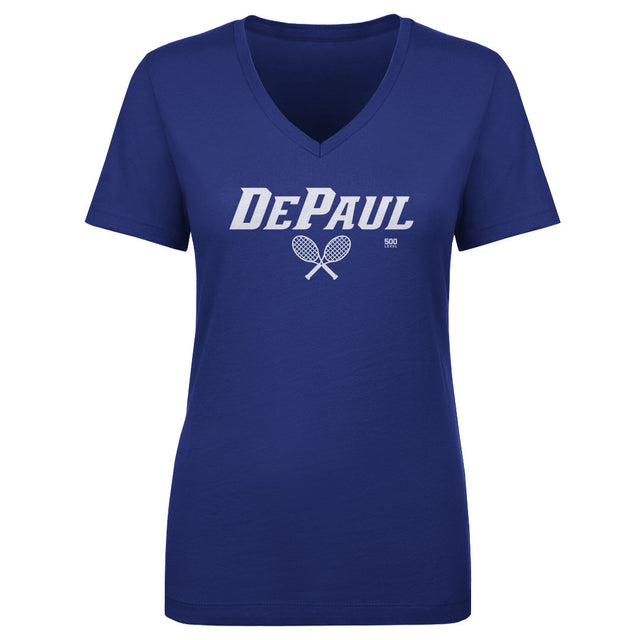 DePaul Blue Demons Women's V-Neck T-Shirt | 500 LEVEL