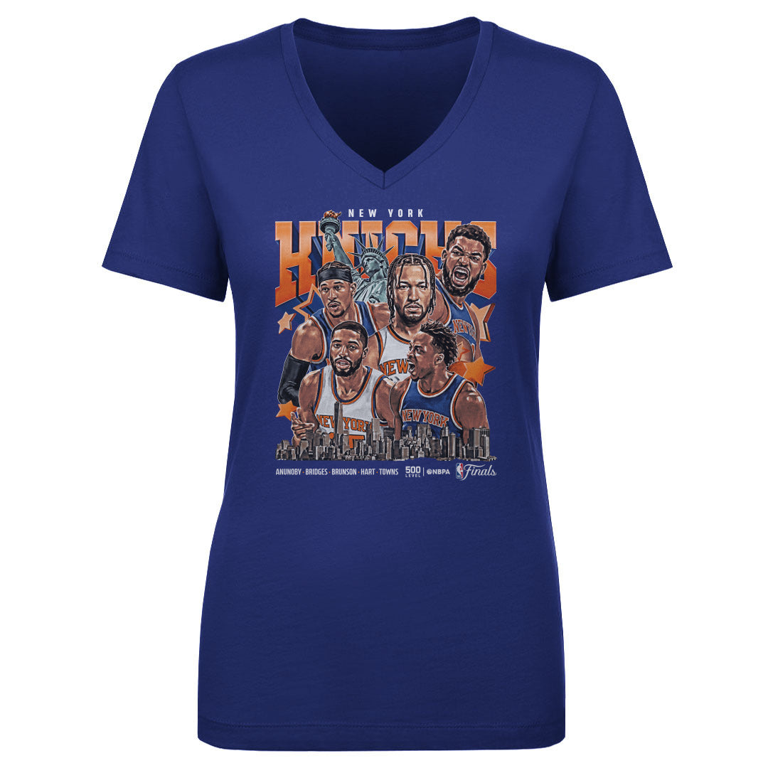 New York Knicks Women's V-Neck T-Shirt | 500 LEVEL