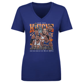 New York Knicks Women's V-Neck T-Shirt | 500 LEVEL