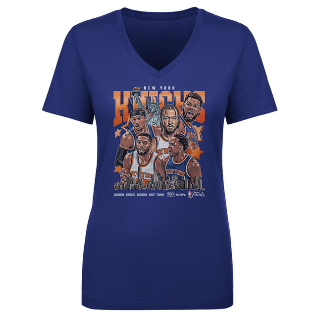 New York Knicks Women's V-Neck T-Shirt | 500 LEVEL