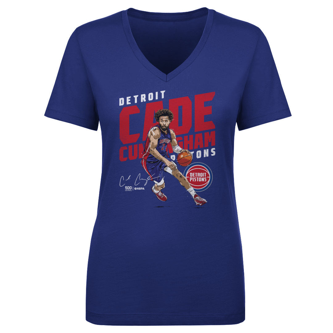Cade Cunningham Women's V-Neck T-Shirt | 500 LEVEL