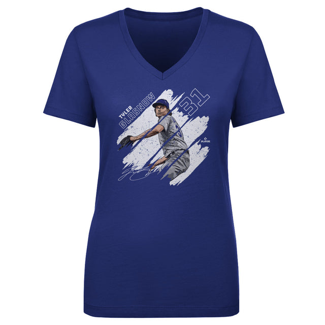 Tyler Glasnow Women's V-Neck T-Shirt | 500 LEVEL