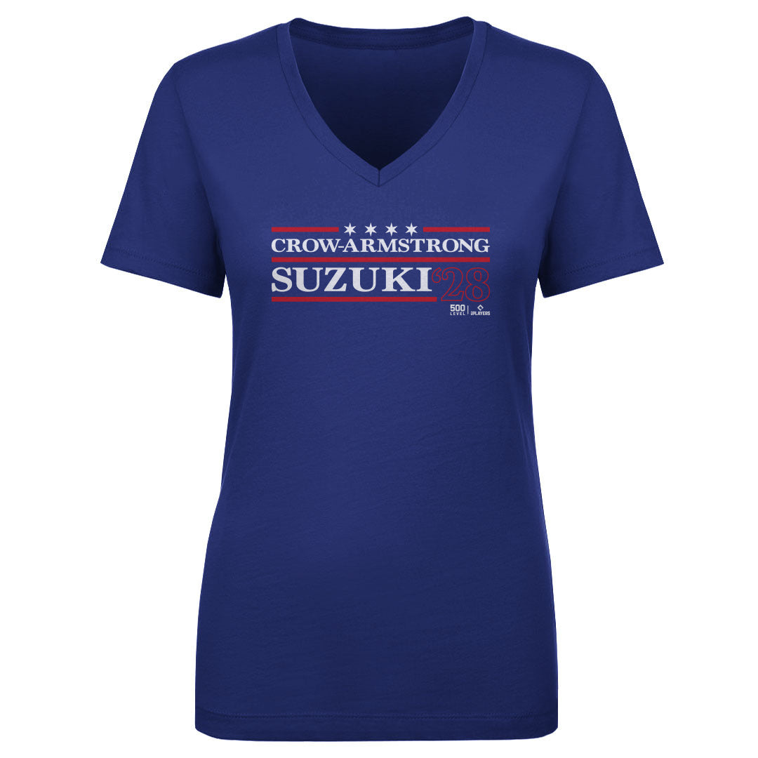 Pete Crow-Armstrong Women's V-Neck T-Shirt | 500 LEVEL