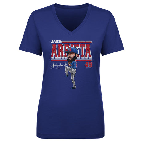Jake Arrieta Women's V-Neck T-Shirt | 500 LEVEL