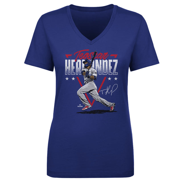 Teoscar Hernandez Women's V-Neck T-Shirt | 500 LEVEL