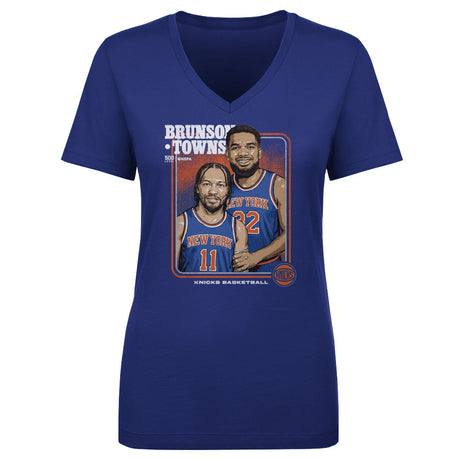 Jalen Brunson Women's V-Neck T-Shirt | 500 LEVEL