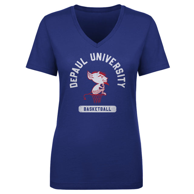DePaul Blue Demons Women's V-Neck T-Shirt | 500 LEVEL