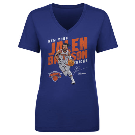 Jalen Brunson Women's V-Neck T-Shirt | 500 LEVEL