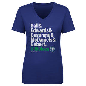 Minnesota Timberwolves Women's V-Neck T-Shirt | 500 LEVEL