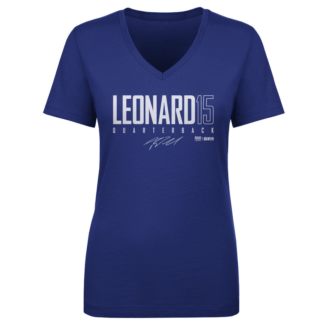 Riley Leonard Women's V-Neck T-Shirt | 500 LEVEL
