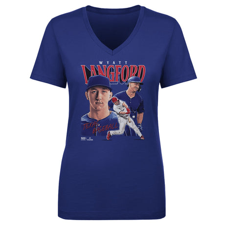 Wyatt Langford Women's V-Neck T-Shirt | 500 LEVEL
