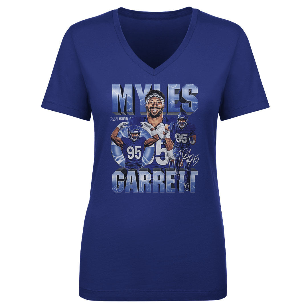 Myles Garrett Women's V-Neck T-Shirt | 500 LEVEL