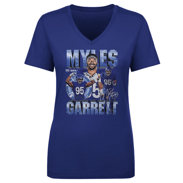 Myles Garrett Women's V-Neck T-Shirt | 500 LEVEL