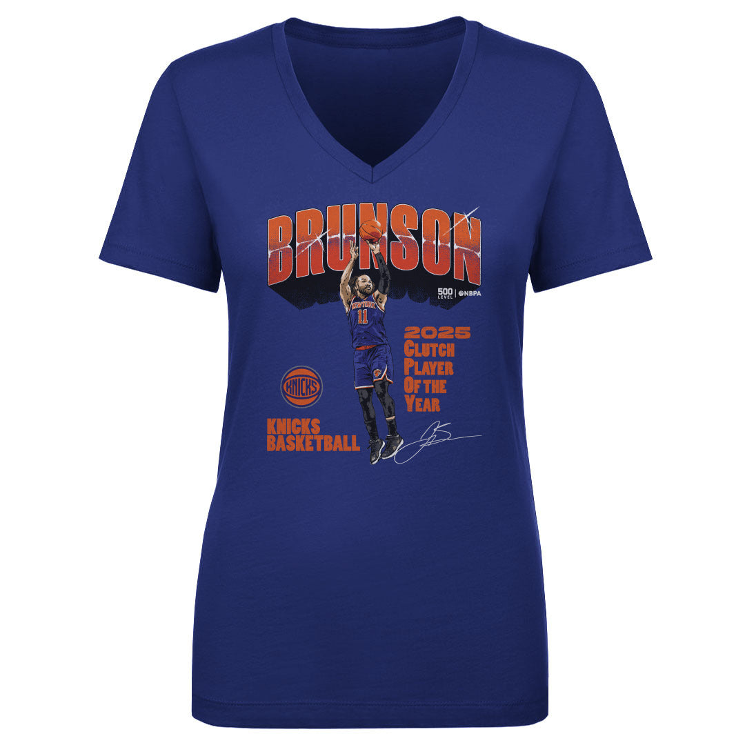 Jalen Brunson Women's V-Neck T-Shirt | 500 LEVEL