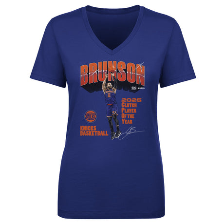Jalen Brunson Women's V-Neck T-Shirt | 500 LEVEL
