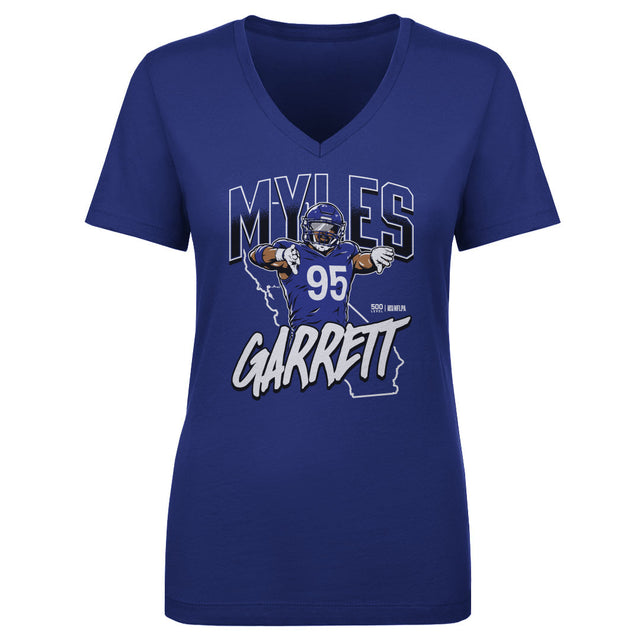 Myles Garrett Women's V-Neck T-Shirt | 500 LEVEL