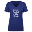 Detroit Football Women's V-Neck T-Shirt | 500 LEVEL