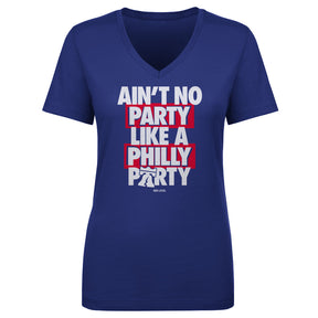 Philadelphia Basketball Women's V-Neck T-Shirt | 500 LEVEL