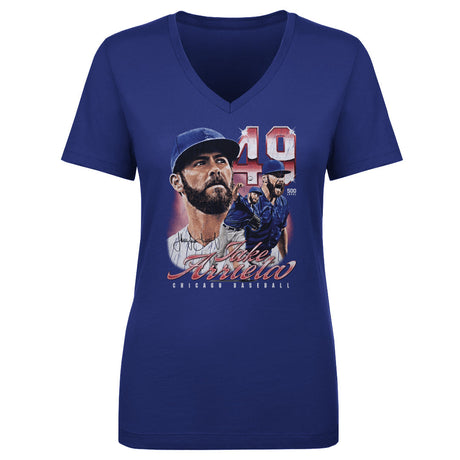 Jake Arrieta Women's V-Neck T-Shirt | 500 LEVEL