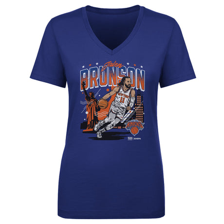 Jalen Brunson Women's V-Neck T-Shirt | 500 LEVEL