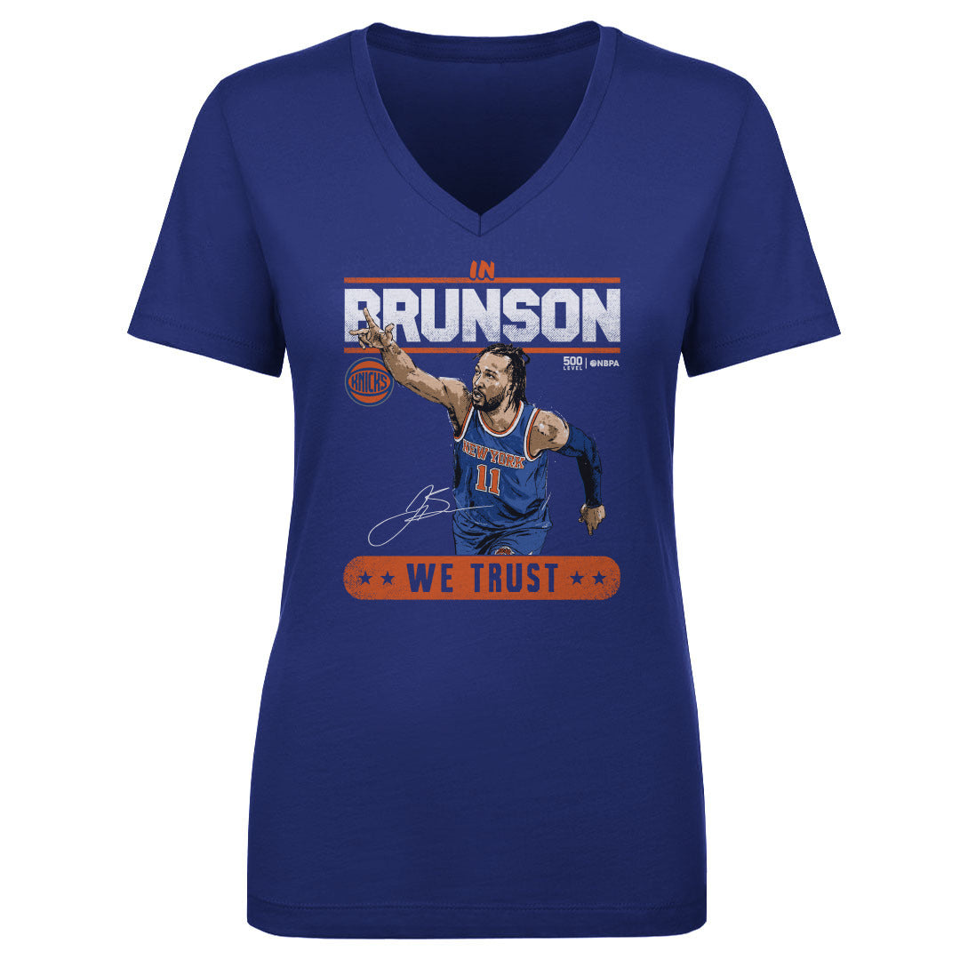 Jalen Brunson Women's V-Neck T-Shirt | 500 LEVEL