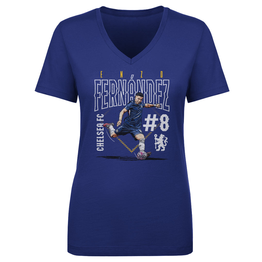 Enzo Fernandez Women's V-Neck T-Shirt | 500 LEVEL