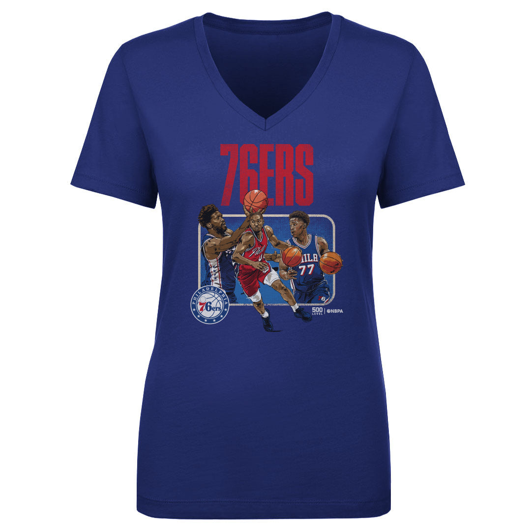 Philadelphia 76ers Women's V-Neck T-Shirt | 500 LEVEL