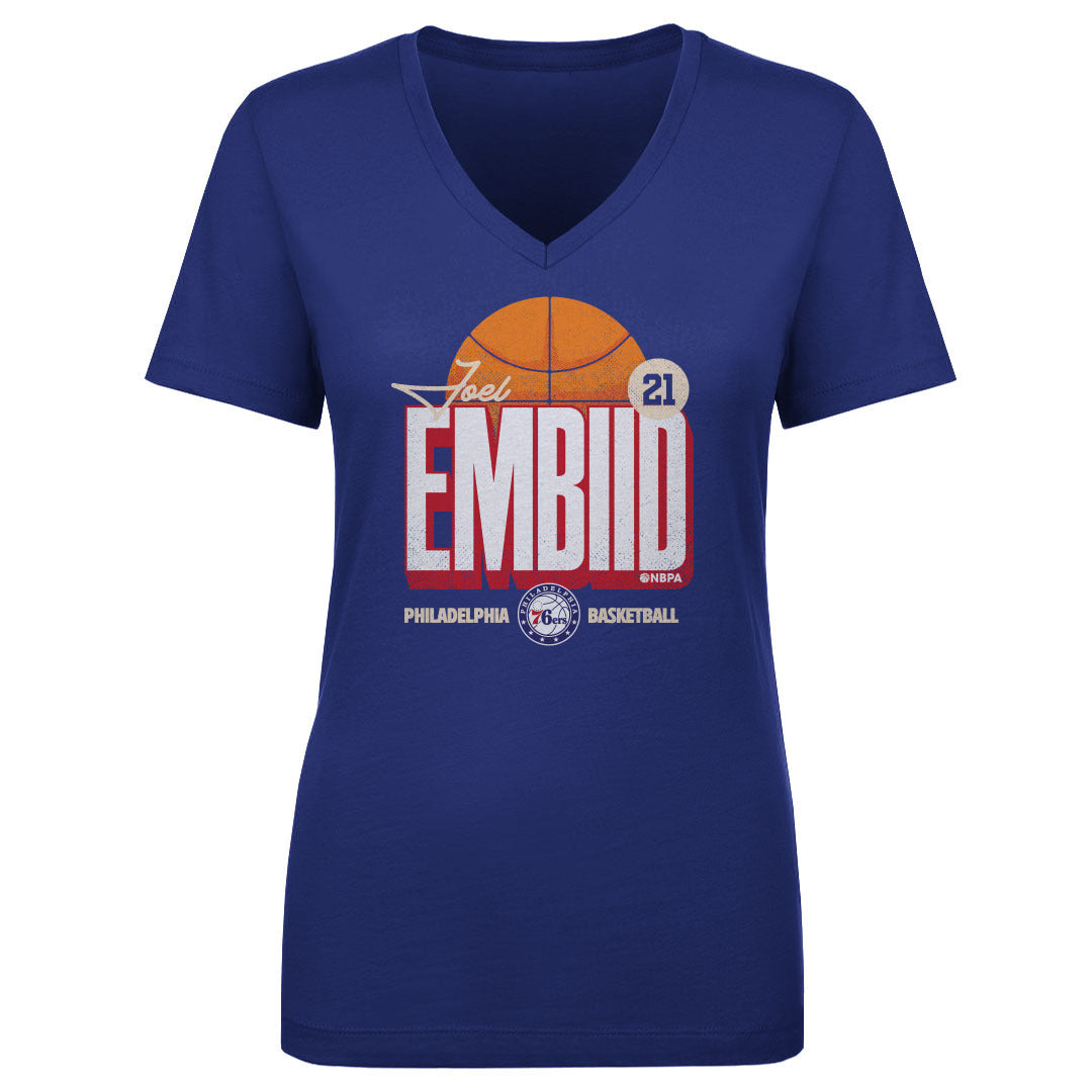 Joel Embiid Women's V-Neck T-Shirt | 500 LEVEL