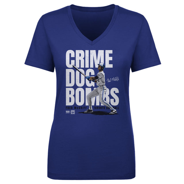Fred McGriff Women's V-Neck T-Shirt | 500 LEVEL