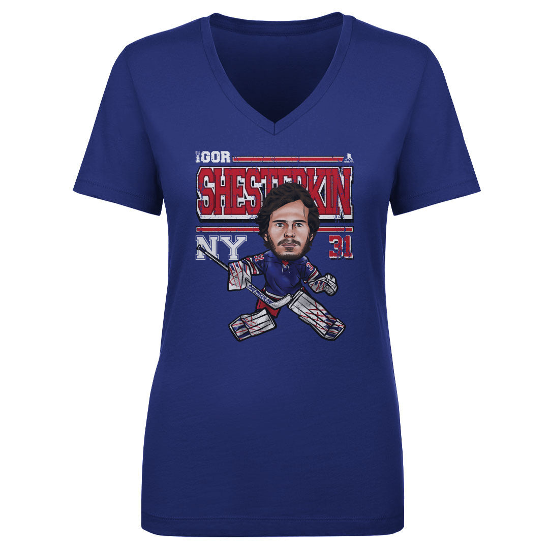 Igor Shesterkin Women's V-Neck T-Shirt | 500 LEVEL