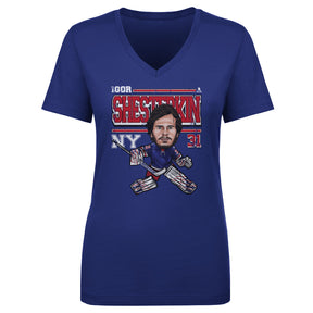 Igor Shesterkin Women's V-Neck T-Shirt | 500 LEVEL