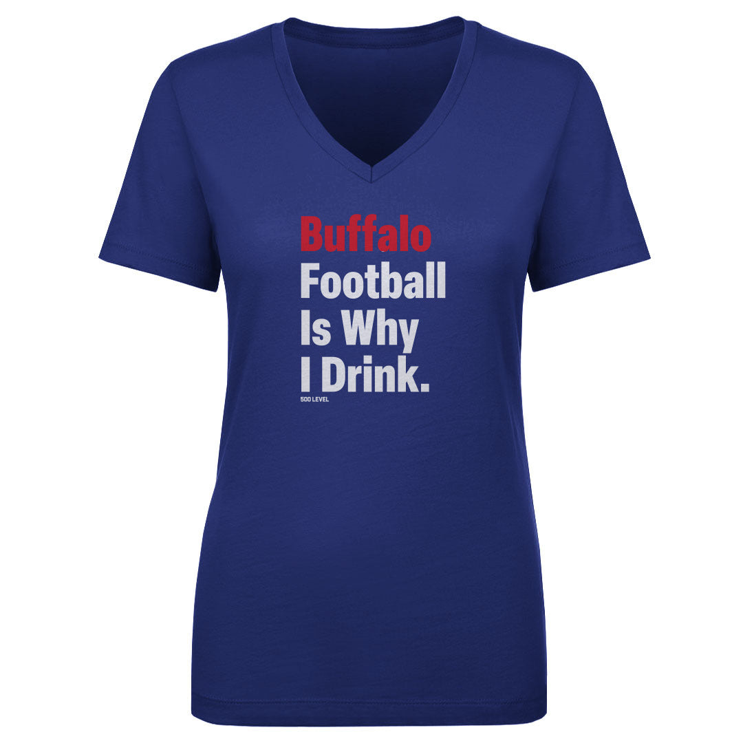 Buffalo Football Women's V-Neck T-Shirt | 500 LEVEL
