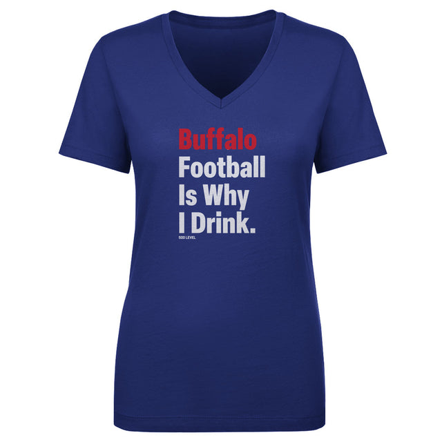 Buffalo Football Women's V-Neck T-Shirt | 500 LEVEL