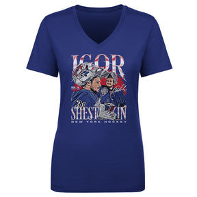 Igor Shesterkin Women's V-Neck T-Shirt | 500 LEVEL