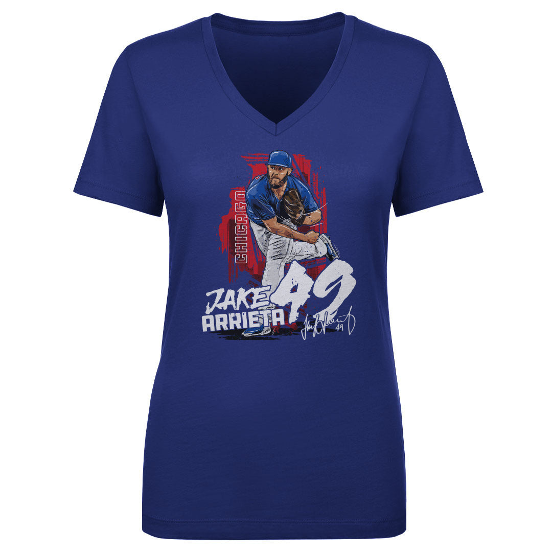 Jake Arrieta Women's V-Neck T-Shirt | 500 LEVEL