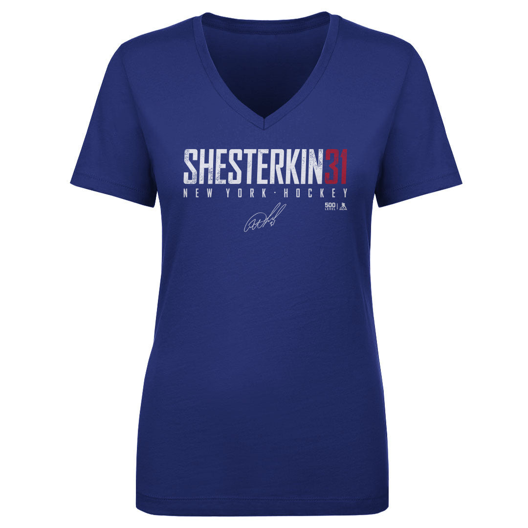 Igor Shesterkin Women's V-Neck T-Shirt | 500 LEVEL